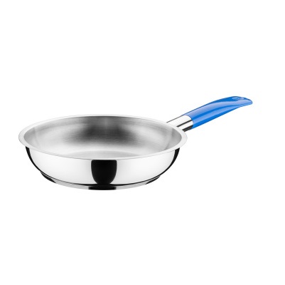 Сковорода нержавеющая сталь d200мм h40мм индукция, ручка винил