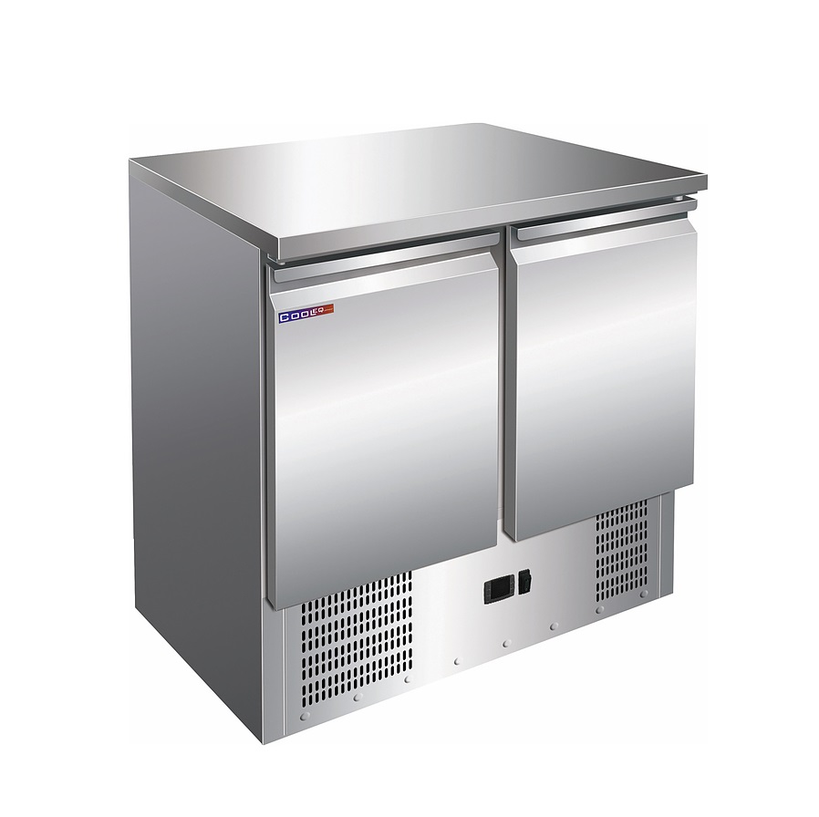 Стол морозильный н/ж 2 двери COOLEQ SS45BT без борта