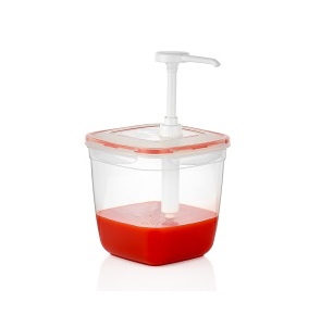 Дозатор для соуса 170х170мм h175мм 3,6л полипропилен