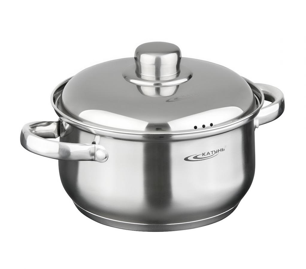 Кастрюля нержавеющая сталь 3,4л с крышкой