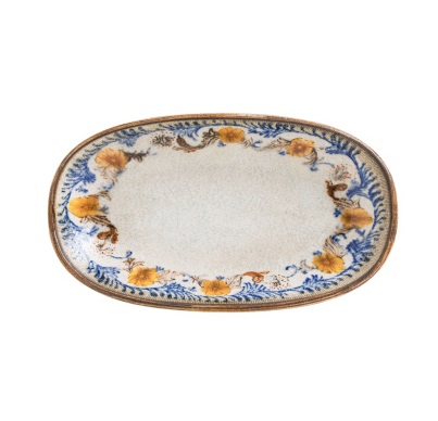 Блюдо овальное 150х85мм Ретро Флорал Bonna