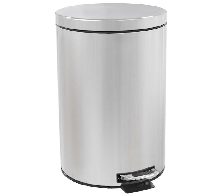 Ведро для мусора с педалью 30л н/ж с доводчиком