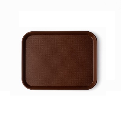 Поднос 345х265мм полипропилен, темно-коричневый