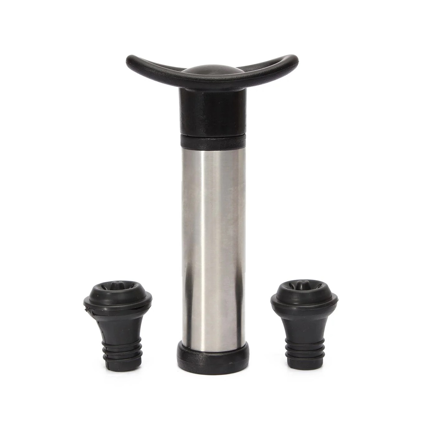 Вакуумный насос для вина + помпа пластиковый хром