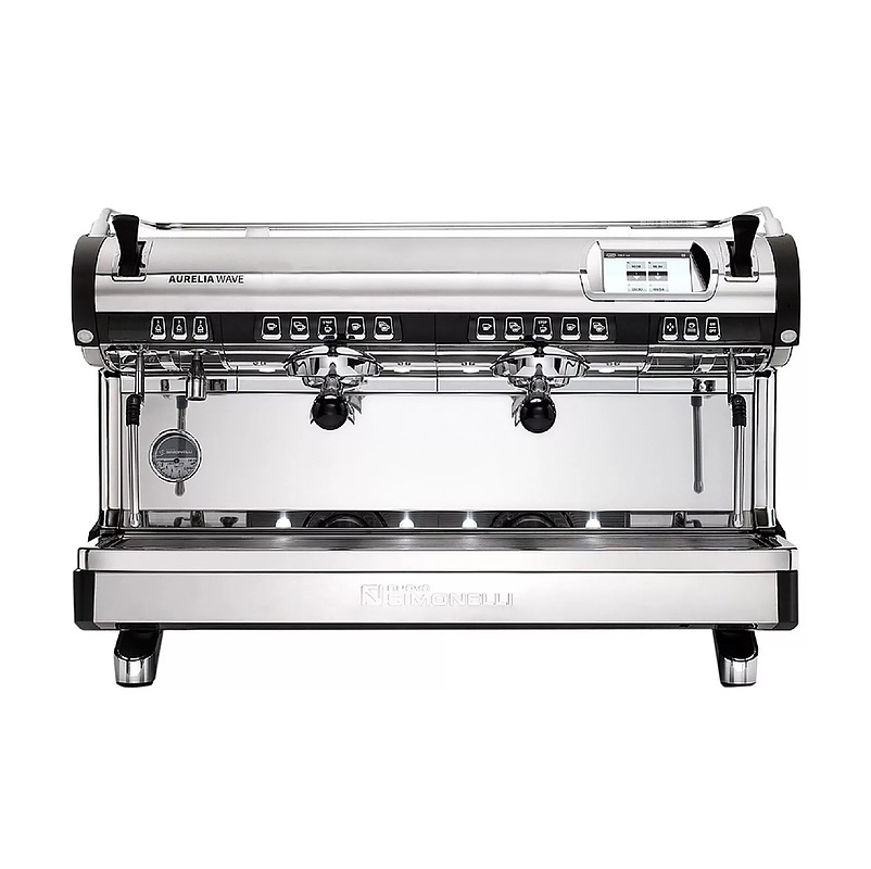 Кофемашина рожковая автоматическая Nuova Simonelli Aurelia Wave 2Gr V 220V black+high groups+LED