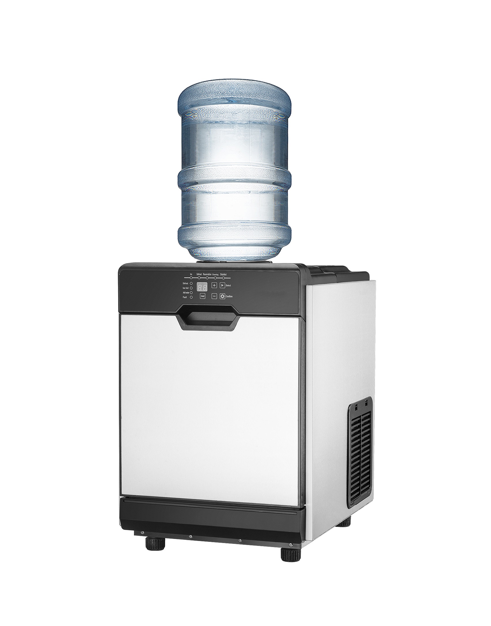 Льдогенератор Rosso BY-Z25FT для кубикового льда, 25 кг/сут, бункер 10кг, комбинированный