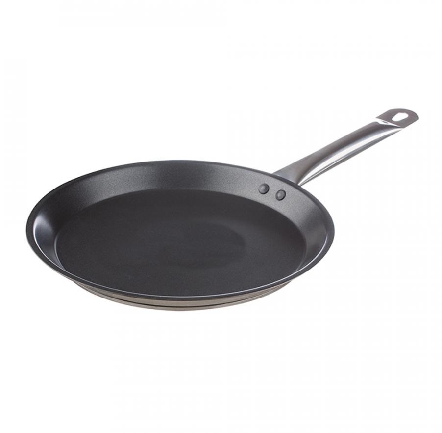 Сковорода блинная нержавеющая сталь d280мм, индукция