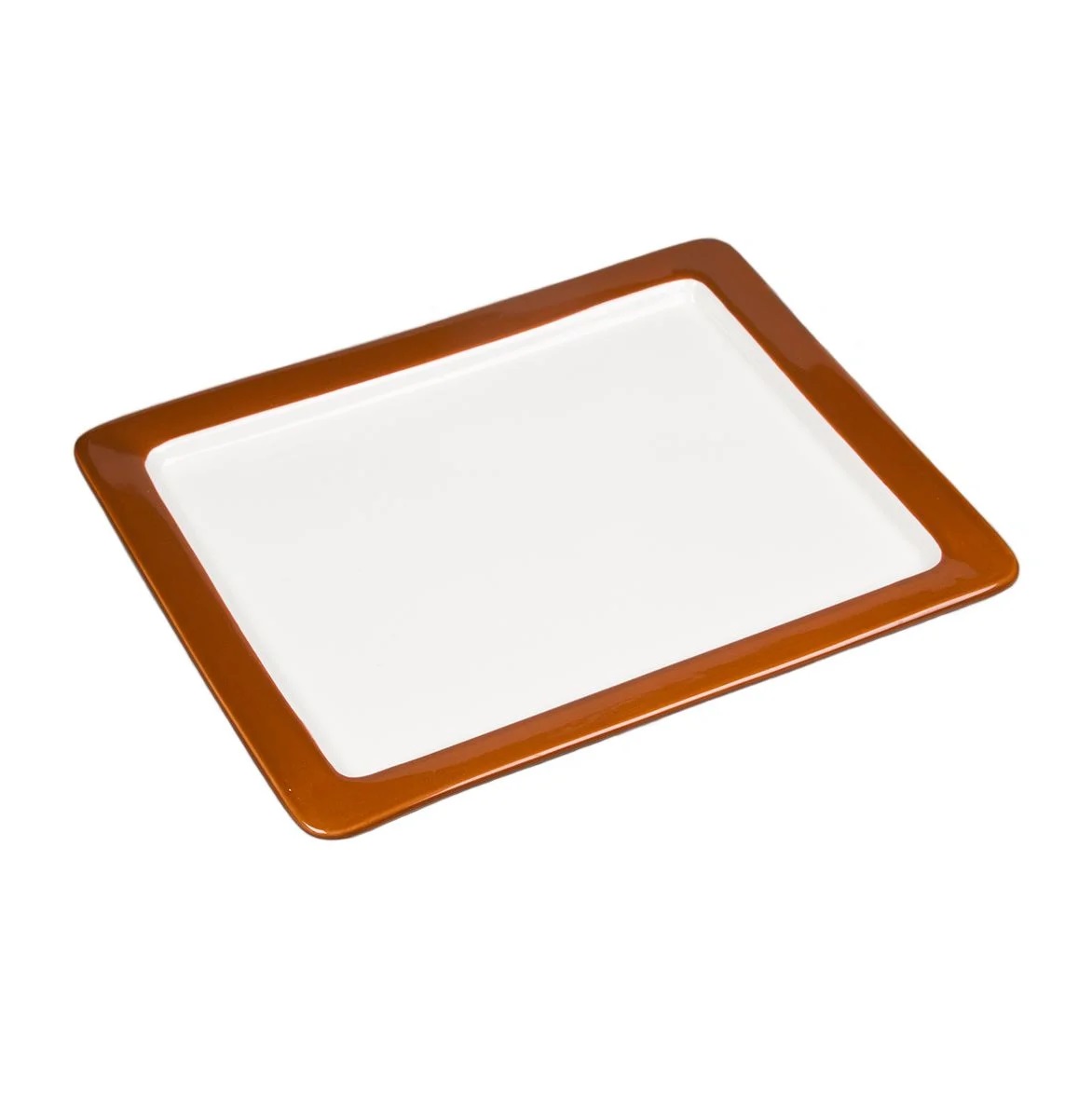 Гастроемкость 1/2 h20мм 325х265мм коричневый борт, фарфор