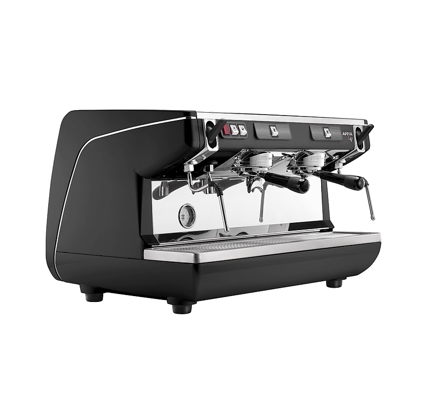 Кофемашина-полуавтомат Nuova Simonelli Appia LIFE 2GR S 220V BLACK+HIGH GROUPS+ECONOMIZER