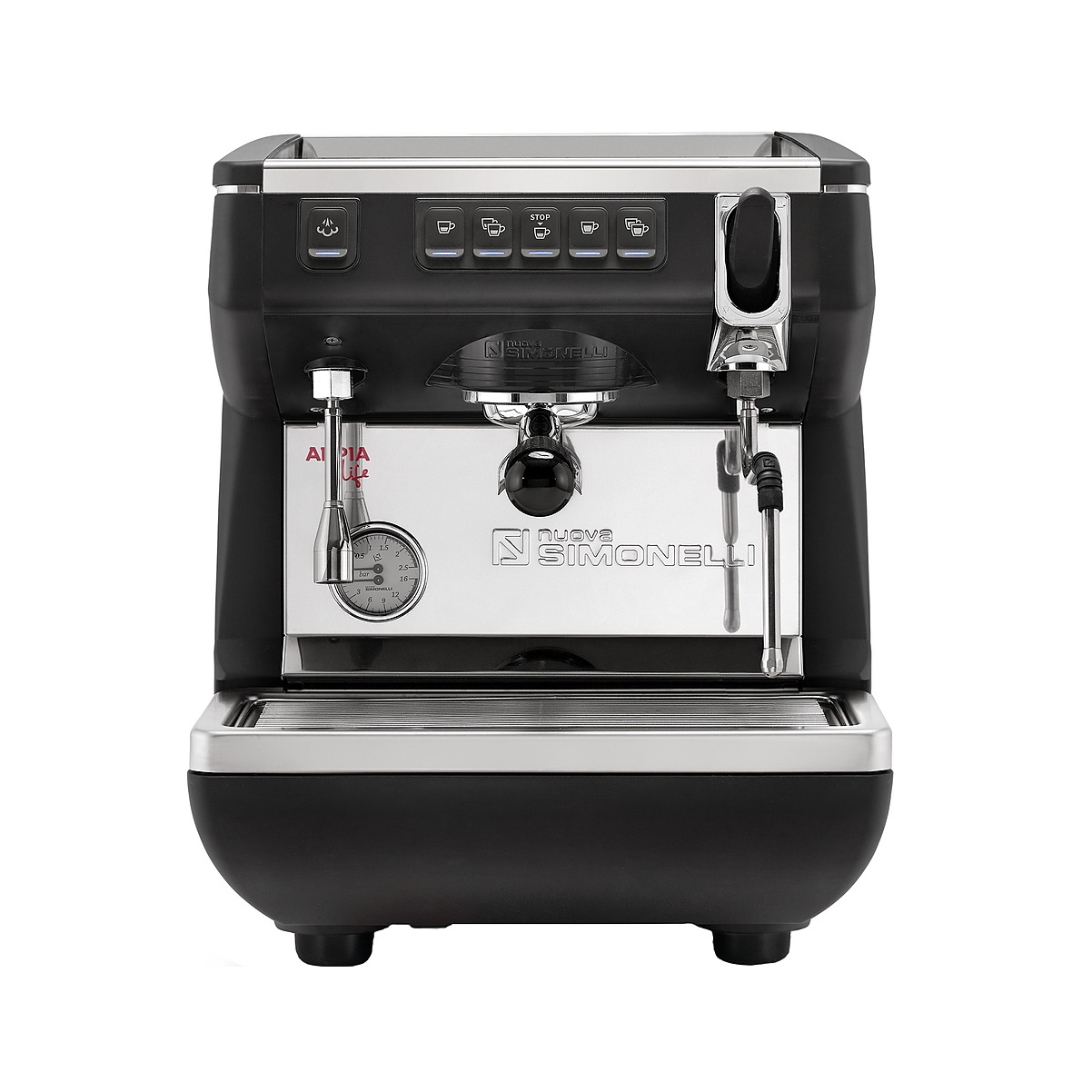 Кофемашина-полуавтомат Nuova Simonelli Appia LIFE 1gr V 220V black+high groups