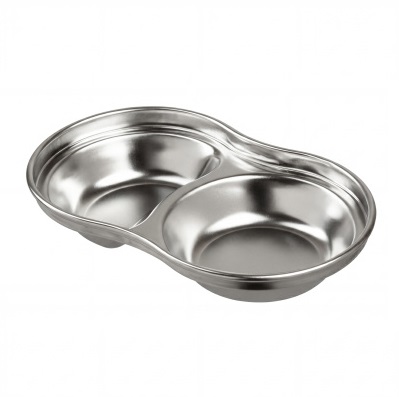 Соусник двойной 60+45мл нержавеющая сталь