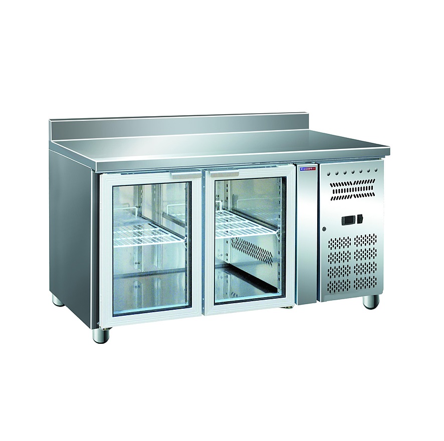 Стол холодильный н/ж 3 стеклянные двери Cooleq GN2200TNG борт