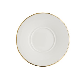 Блюдце d120мм Золотая линия Bonna
