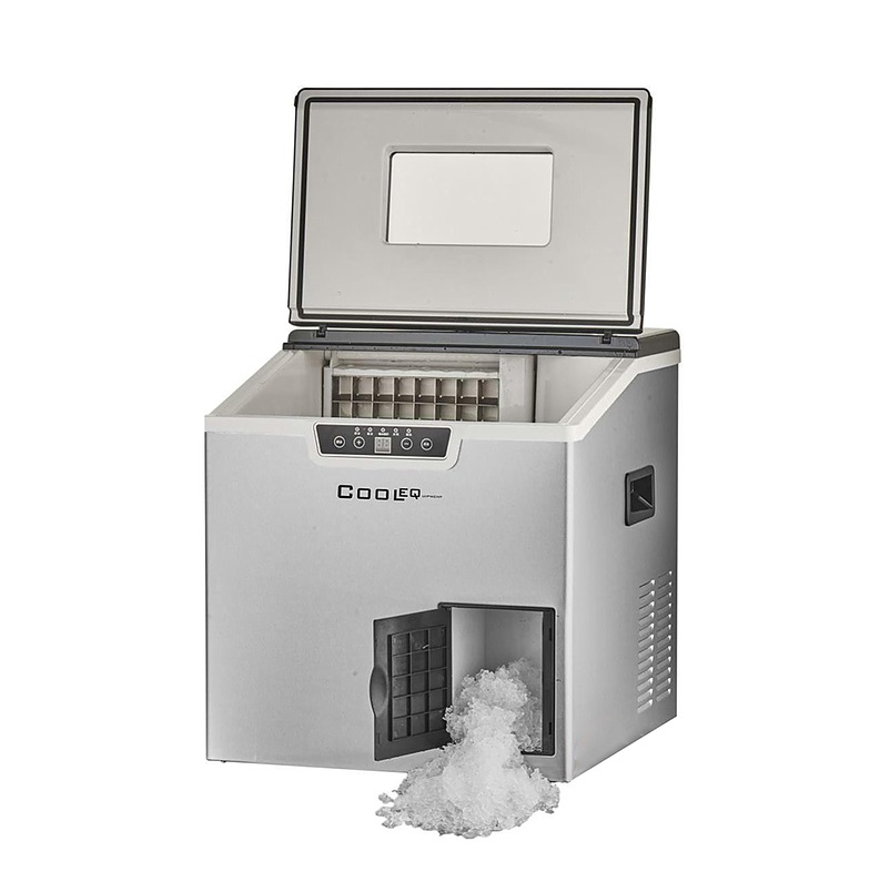 Льдогенератор COOLEQ ZBC-22C кубики с измельчителем 25кг/сут, бункер 3кг, комбинированный