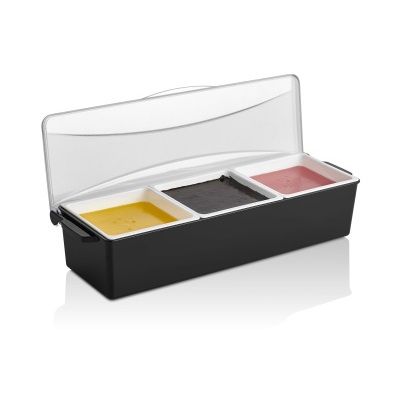 Контейнер  для фруктов и специй 3 отделения пластик