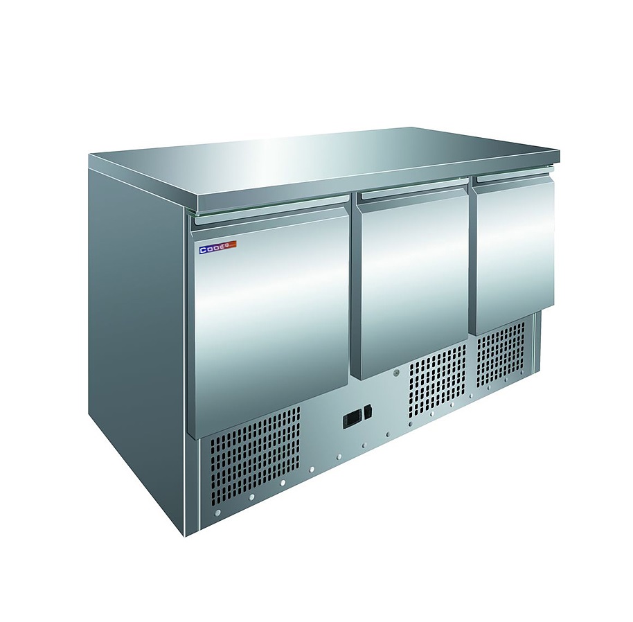 Стол холодильный н/ж 3 двери COOLEQ S903 TOP S/S без борта