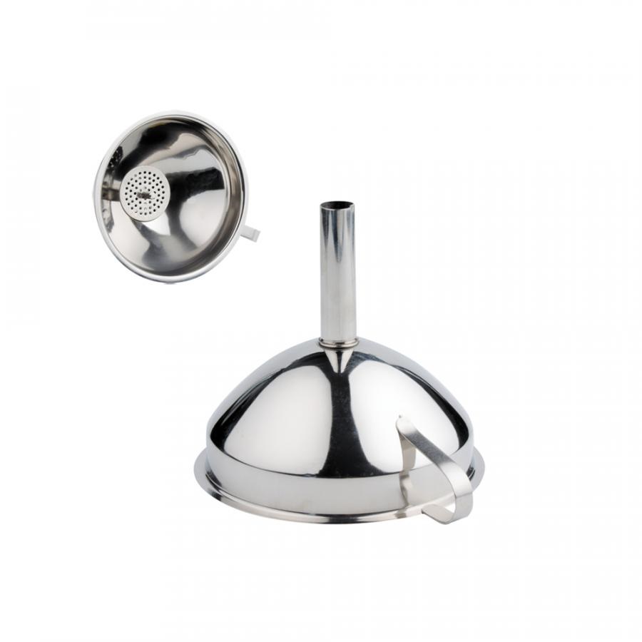 Воронка нержавеющая сталь с ситом d110мм h132мм