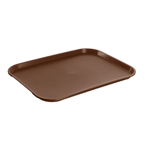 Поднос 445х345мм полипропилен, темно-коричневый