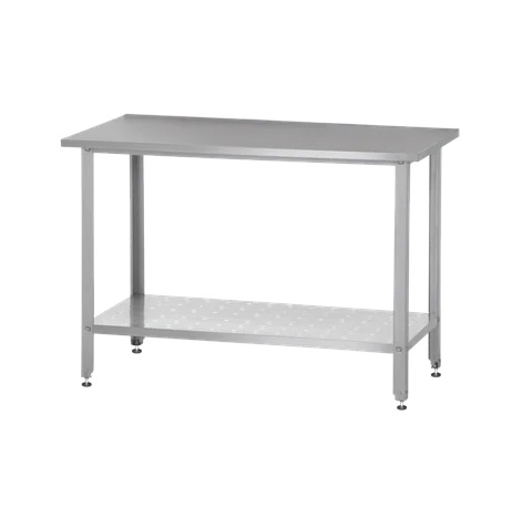 Стол разделочный 1800х800 без борта, полка сплошная оцинкованная