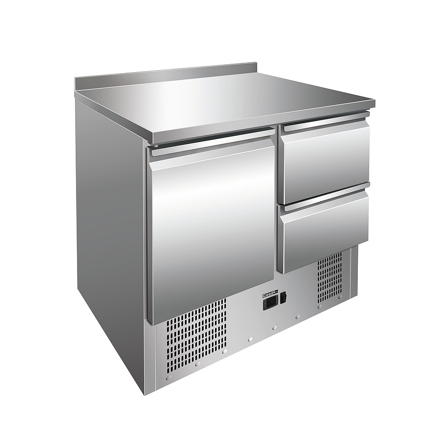 Стол холодильный Cooleq S901-2D борт, 1 дверь 2 ящика