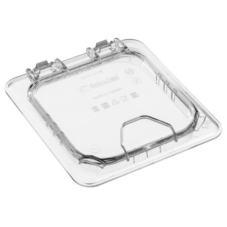 Крышка откидная к гастроемкости 1/6 поликарбонат прозрачная