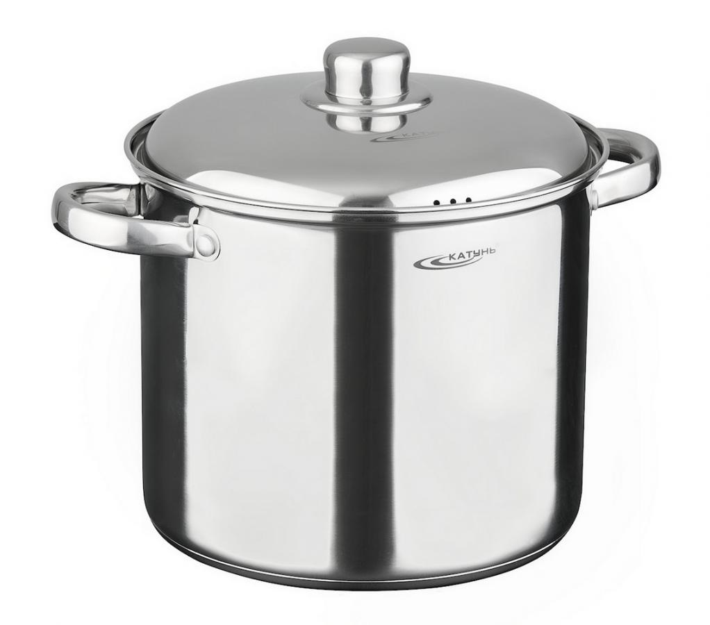 Кастрюля нержавеющая сталь 5,7л с крышкой