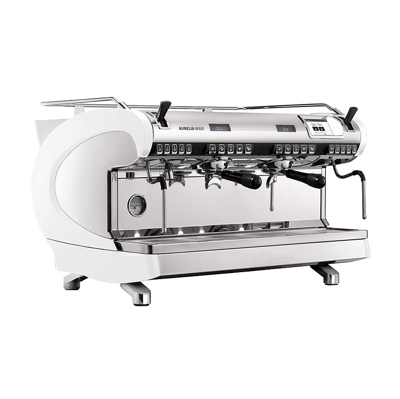 Кофемашина-автомат Nuova Simonelli Aurelia WAVE T3 2Gr 380V pearl WHITE+HIGH GROUPS+AUTOPURGE