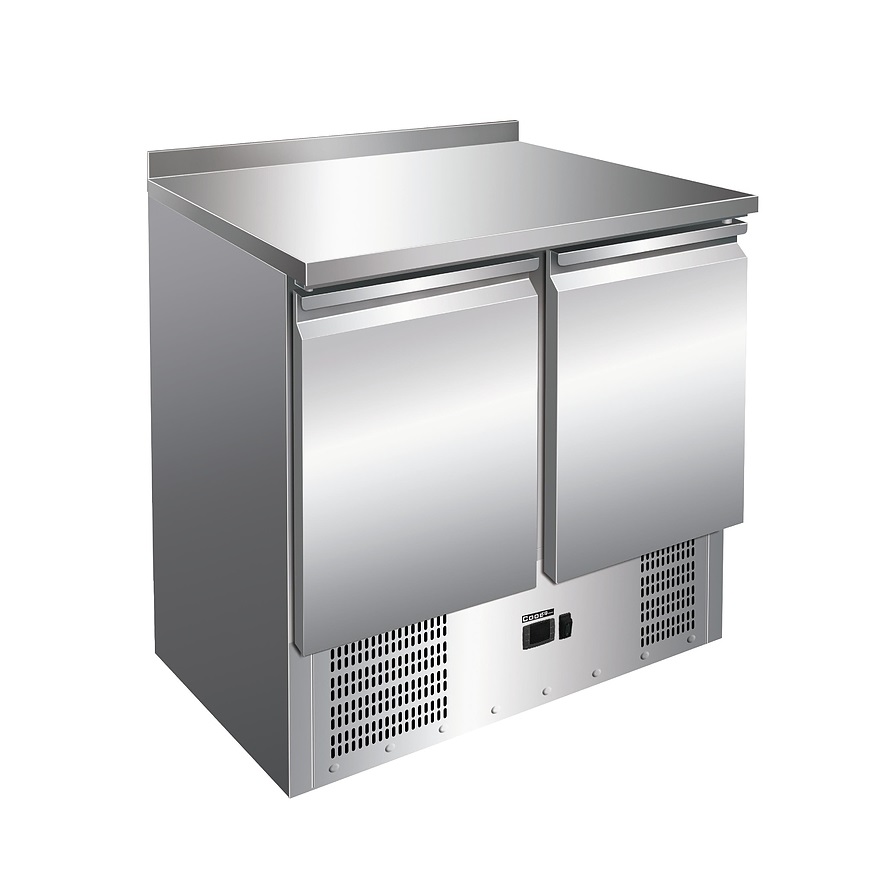 Стол морозильный н/ж 2 двери COOLEQ SS45BT борт