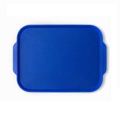 Поднос 450х345мм с ручками, полипропилен, синий
