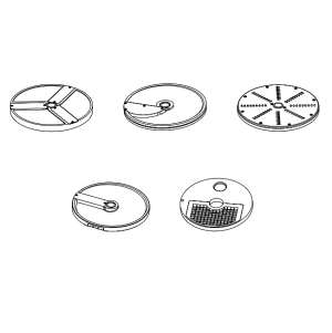 Овощерезка QC205A увеличенный бункер, 5 дисков