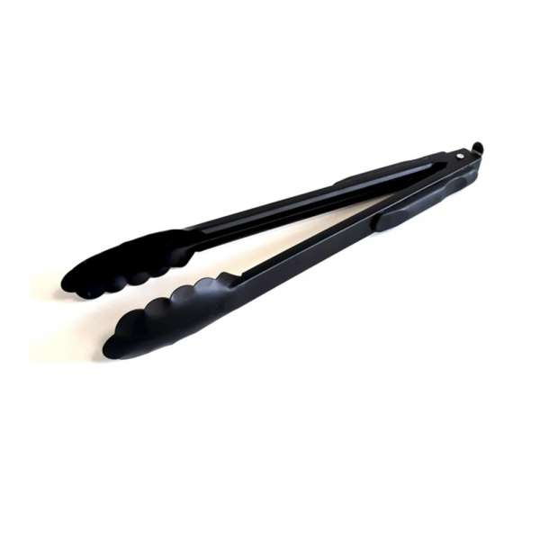 Щипцы сервировочные 230мм черные н/ж сталь/пластик