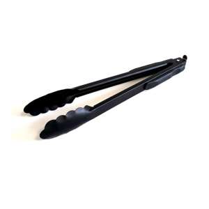 Щипцы сервировочные 230мм черные н/ж сталь/пластик