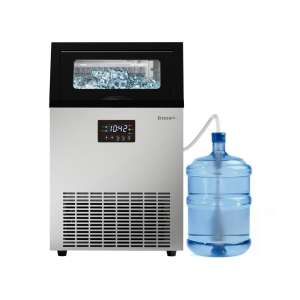 Льдогенератор COOLEQ IC-60S для кубикового льда, 60 кг/сут, бункер 15кг, подкл. к воде