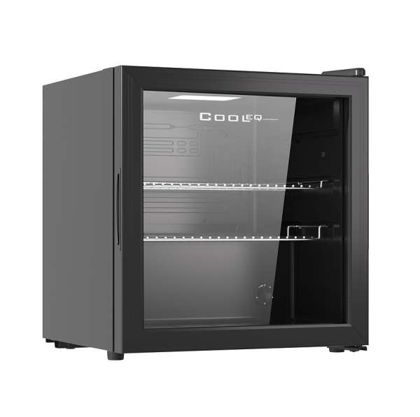 Шкаф холодильный со стеклянной дверью COOLEQ TBC-46N черный