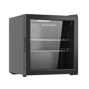 Шкаф холодильный со стеклянной дверью COOLEQ TBC-46N черный