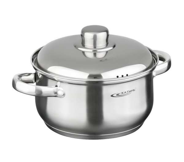 Кастрюля нержавеющая сталь 2,5л с крышкой