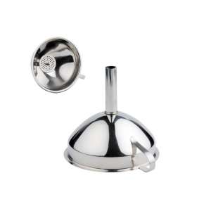 Воронка нержавеющая сталь с ситом d110мм h132мм