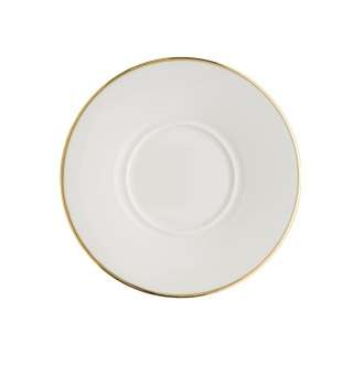 Блюдце d160мм Золотая линия Bonna
