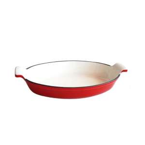 Сковорода порционная чугун с эмалированным покрытием 260х155мм