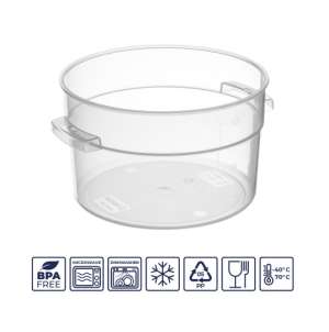 Контейнер для продуктов с цветной крышкой 2,1л с мерной шкалой, полипропилен