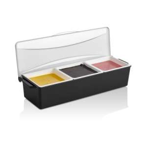 Контейнер  для фруктов и специй 3 отделения пластик