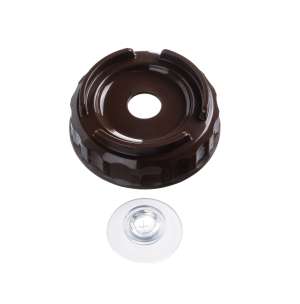 Флакон для соусов 1000мл  2 корич. крышки, силик. носик. широкий