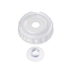 Флакон для соусов 750мл прозрачный 2 прозр. крышки, силик. носик широкий