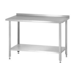 Стол разделочный 1800х800 с бортом, полка сплошная н/ж