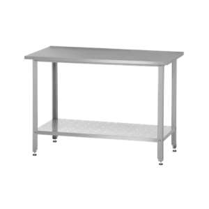 Стол разделочный 1800х600 без борта, полка сплошная оцинкованная