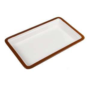 Гастроемкость 1/1 h65мм 530х325мм коричневый борт, фарфор