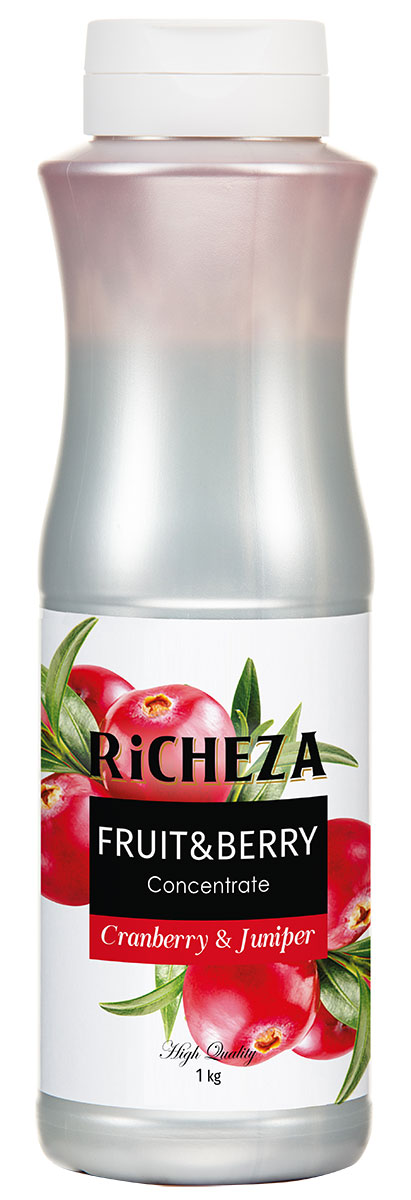 Пюре "Клюква-Можжевельник" 1кг, концентрат Richeza Ричеза