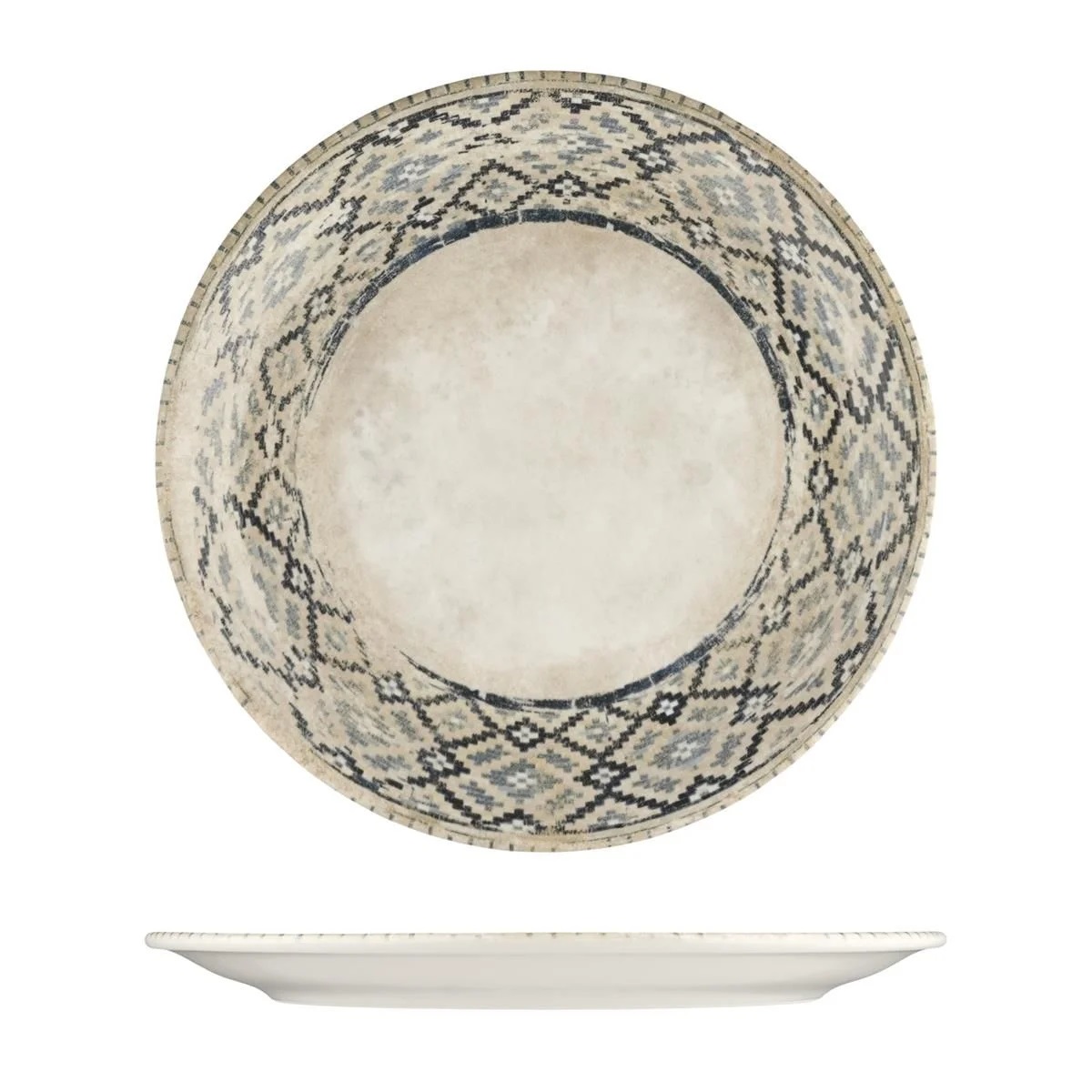 Тарелка d300мм фарфор Rug By Bone