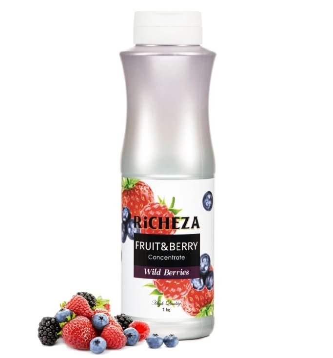 Пюре "Лесные ягоды" 1кг, концентрат Richeza