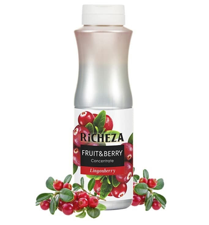 Пюре "Брусника" 1кг, концентрат Richeza
